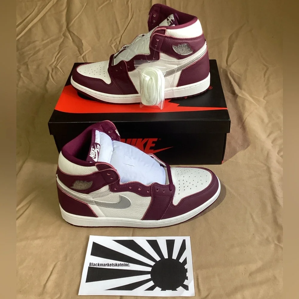Nike Air Jordan 1 Retro High OG Bordeaux 555088-611 Men's Size 10.5